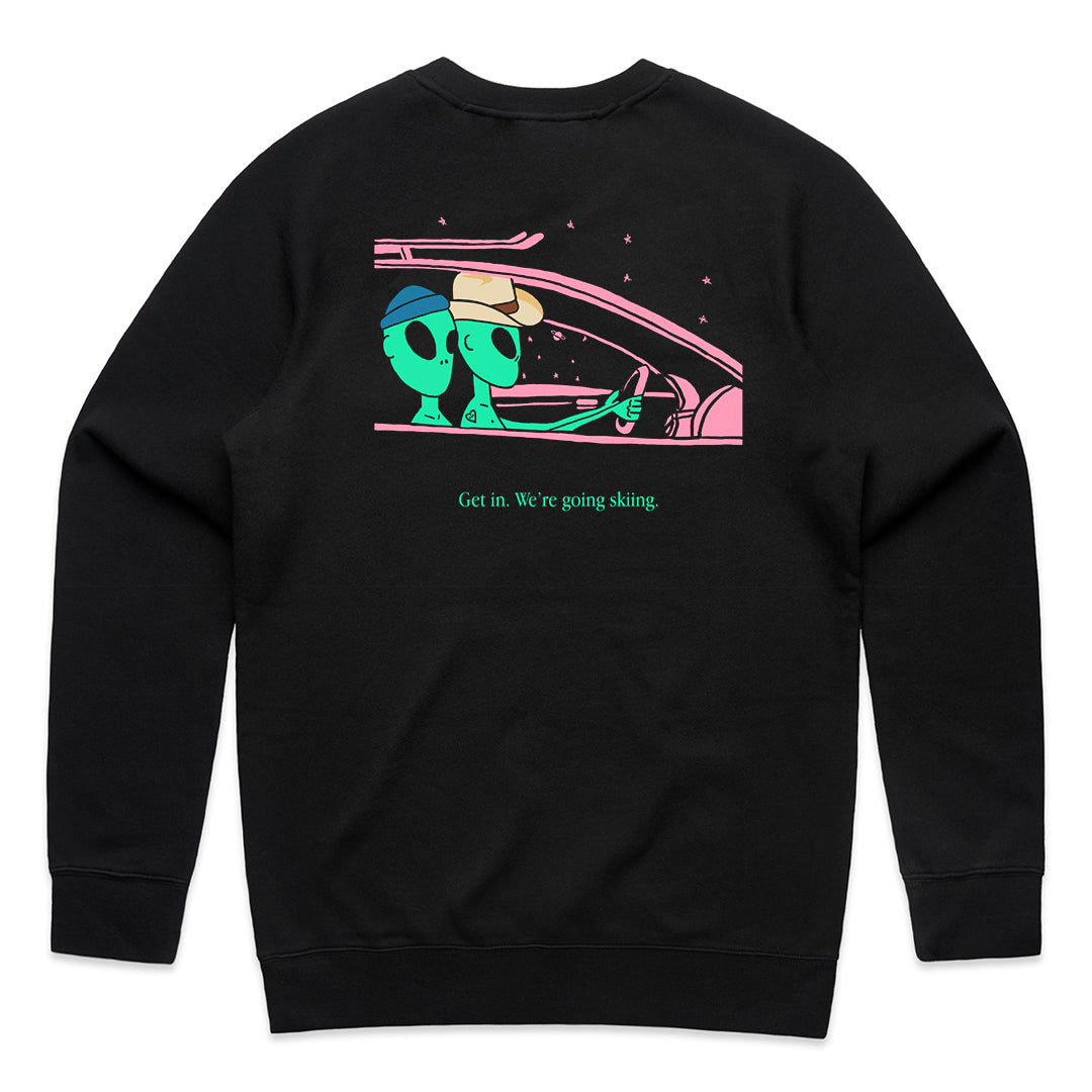 Unisex | Powder Alien | Crewneck Sweater